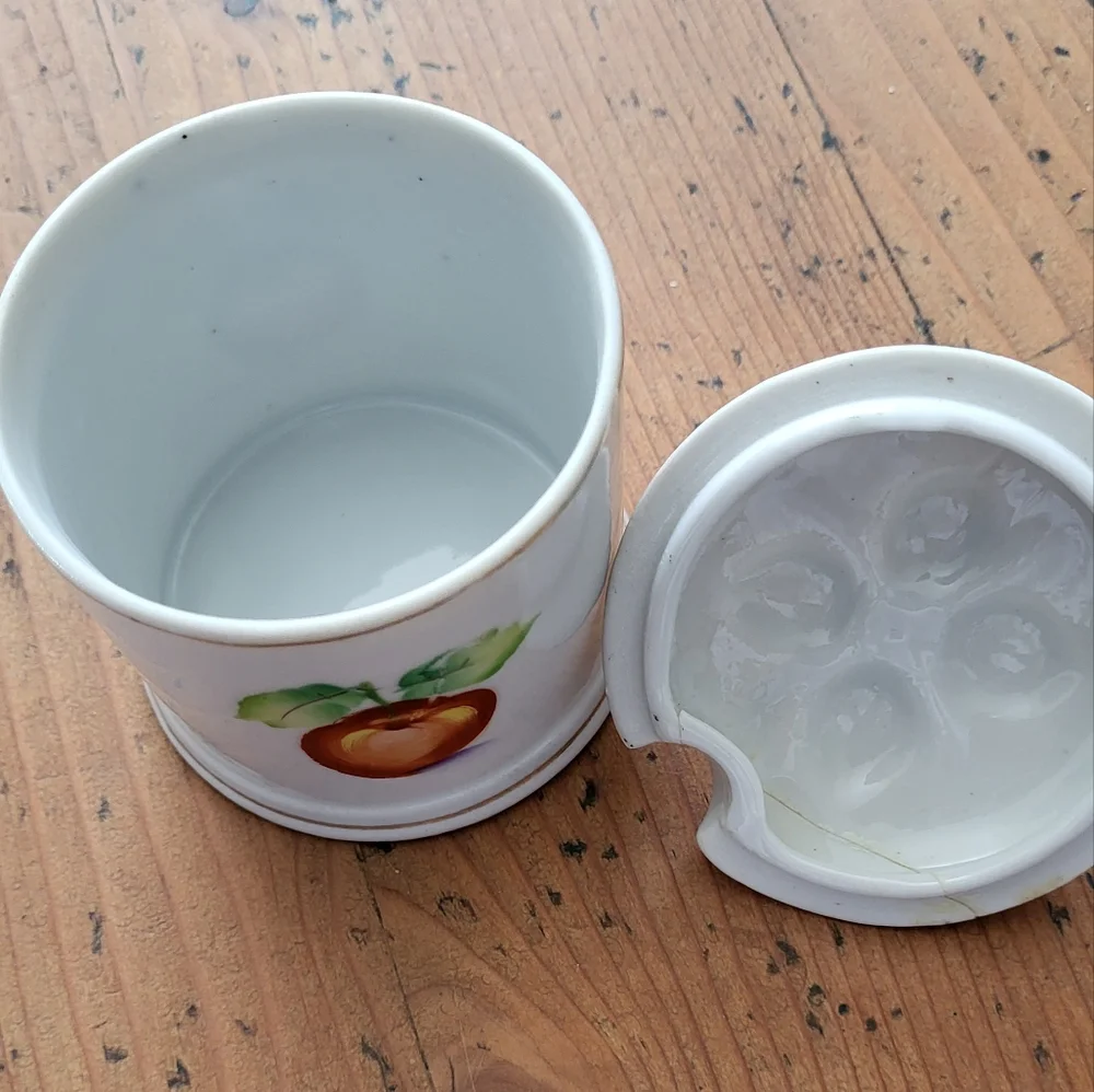 Antique Fruit Plates & Jam Jar